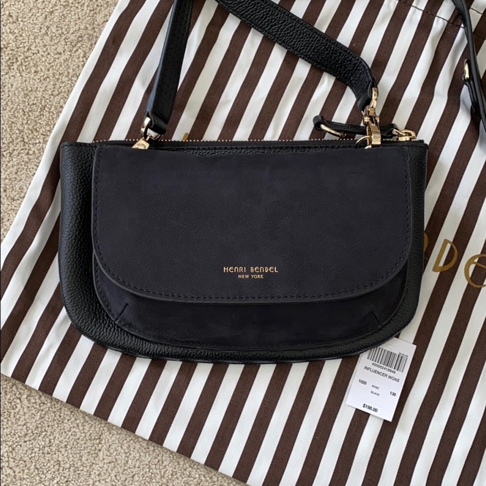 NWT Black Double Crossbody Henri Bendel Purse 🆕